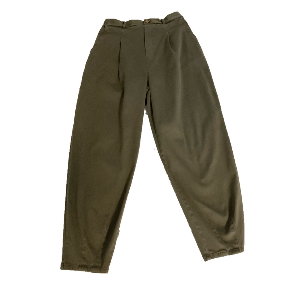 Wild Fable Size small Women’s Pants Green High Rise Pleated